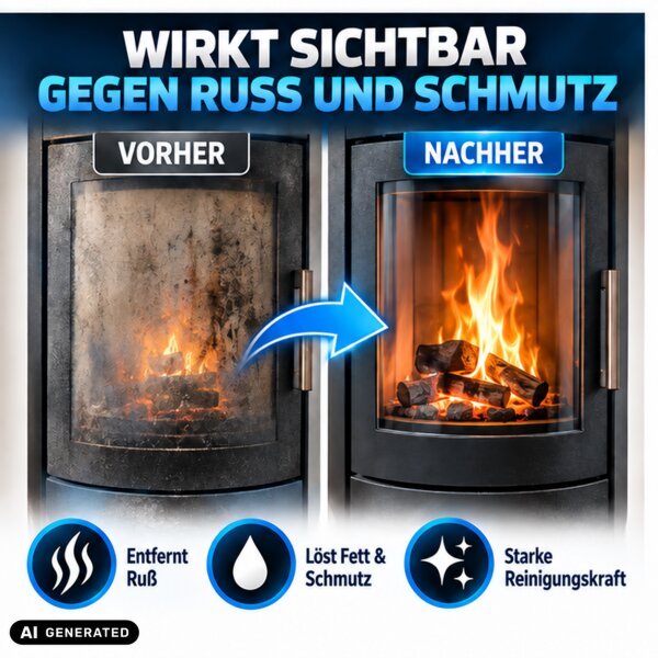 Cleanerist Kaminglasreiniger für Kamine und Öfen, 22,90 €