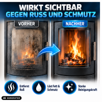 2x1 Liter Cleanerist Kaminglasreiniger