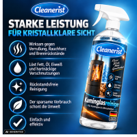 2x1 Liter Cleanerist Kaminglasreiniger