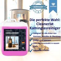5 Liter Cleanerist Kaminglasreiniger + Ausgießer + Schwamm