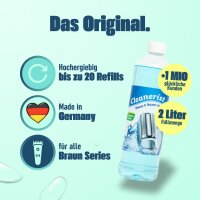 2 Liter Cleanerist Scherkopfreiniger für Braun Rasierer