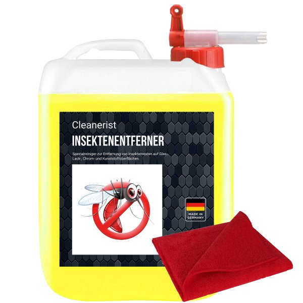 5 Liter Insektenentferner + Microfasertuch + Auslaufhahn