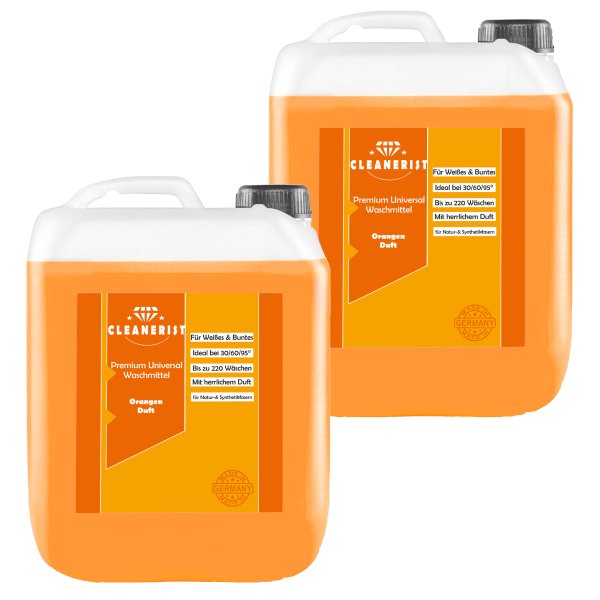 2x5 Liter Waschmittel flüssig Orange