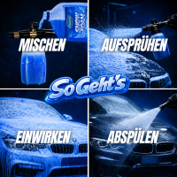5 Liter Snowfoam BLUE BOOST + Schaumdruckpistole