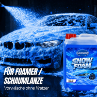 10 Liter Snowfoam BLUE BOOST + Ausgießer + Tuch
