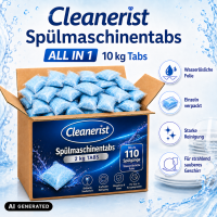 Spülmaschinentabs wasserlösliche Folie - 1 Tab = 18 Gramm - 2 kg