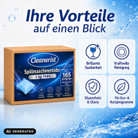Spülmaschinentabs wasserlösliche Folie - 1 Tab = 18 Gramm - 3 kg