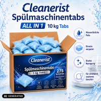 Spülmaschinentabs wasserlösliche Folie - 1 Tab = 18 Gramm - 5 kg