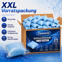 Spülmaschinentabs wasserlösliche Folie - 1 Tab = 18 Gramm - 5 kg