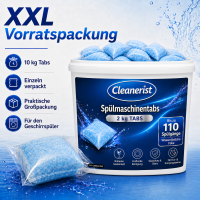 Spülmaschinentabs wasserlösliche Folie - 1 Tab = 18 Gramm - 2 kg im Eimer