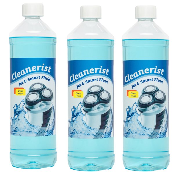 3x1 Liter Cleanerist Scherkopfreiniger für Philips Rasierer - Duft "Citrus Fresh"