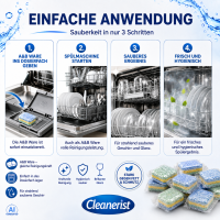 Spülmaschinentabs wasserlöslicher Folie – A&B-Ware / Sonderposten 10KG