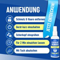 3x1 Liter Scherkopfreiniger Flüssigkeit mit Sprühflasche