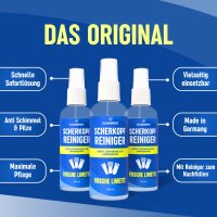 3x1 Liter Scherkopfreiniger Flüssigkeit mit Sprühflasche
