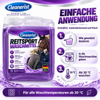 10 Liter Reitsport Waschmittel für Reithosen Schabracken Reiterkleidung