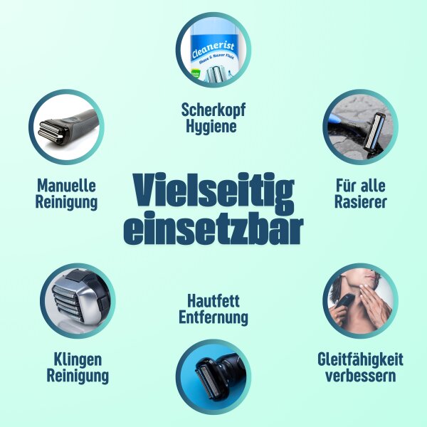 Scherkopfreiniger für Braun Rasierer